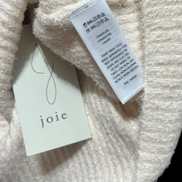 Joie NWT Cream Super Soft Ribbed Knit Tank Sweater Size Medium - Picture 12 of 12